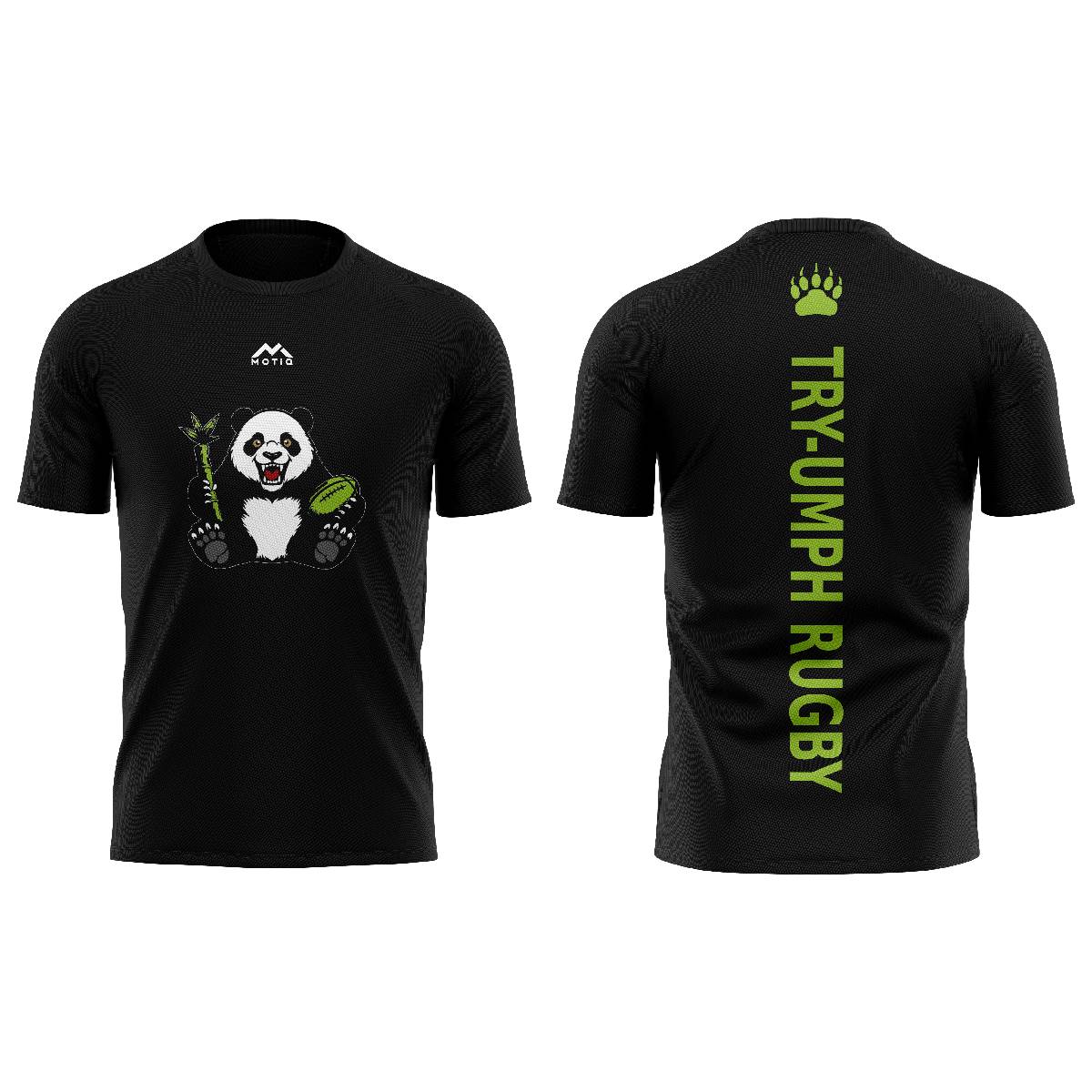 Panda Training Shirt - Black